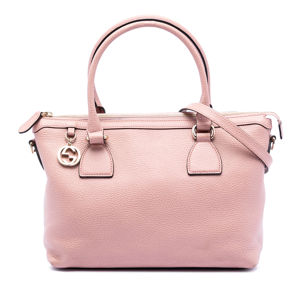 Pre-Loved Gucci Dollar Calfskin GG Charm Satchel